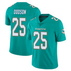 Johmsee M.Dolphins #25 Tyrel Dodson Player Aqua Limited Vapor Untouchable Home Game Stitched Jerseys