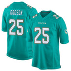 Johmsee M.Dolphins #25 Tyrel Dodson Player Aqua Team Color Home Game Stitched Jerseys