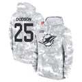 Johmsee M.Dolphins #25 Tyrel Dodson Player Arctic Camo Salute to Service Hoodies Limited Game Stitched Jerseys