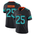 Johmsee M.Dolphins #25 Tyrel Dodson Player Black Limited Pitch Rivalries Collection Home Game Stitched Jerseys