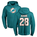 Johmsee M.Dolphins #28 De'Von Achane Player Aqua LOGO Pullover Hoodies Limited Stitched Jerseys