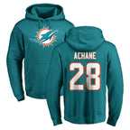 Johmsee M.Dolphins #28 De'Von Achane Player Aqua LOGO Pullover Hoodies Limited Stitched Jerseys