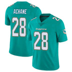 Johmsee M.Dolphins #28 De'Von Achane Player Aqua Limited Vapor Untouchable Home Game Stitched Jerseys