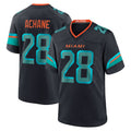 Johmsee M.Dolphins #28 De?¡¥Von Achane Player Blue Rivalries Collection Game Stitched Jerseys