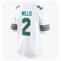 Johmsee M.Dolphins #2 Malik Willis Player White Limited Home Game Stitched Jerseys