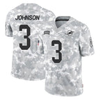 Johmsee M.Dolphins #3 Chris Johnson Player Arctic Camo Salute To Service Limited Game Stitched Jerseys