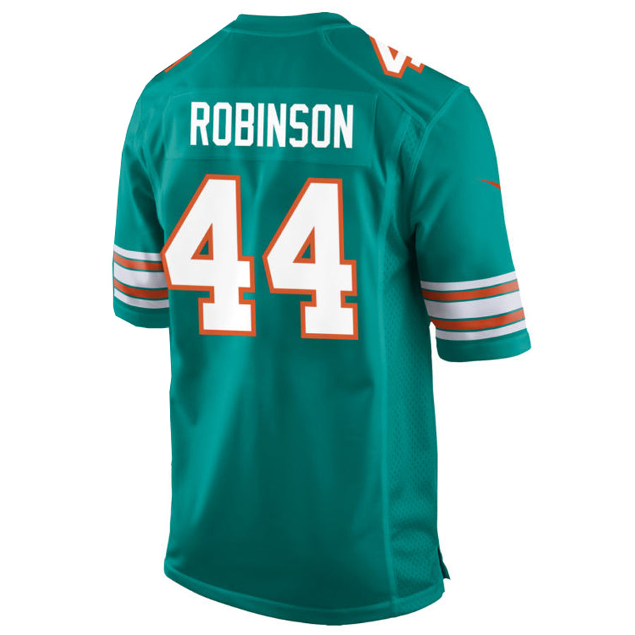 Johmsee M.Dolphins #44 Chop Robinson Player Aqua Home Game Stitched Jerseys