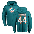 Johmsee M.Dolphins #44 Chop Robinson Player Aqua LOGO Pullover Hoodies Limited Stitched Jerseys