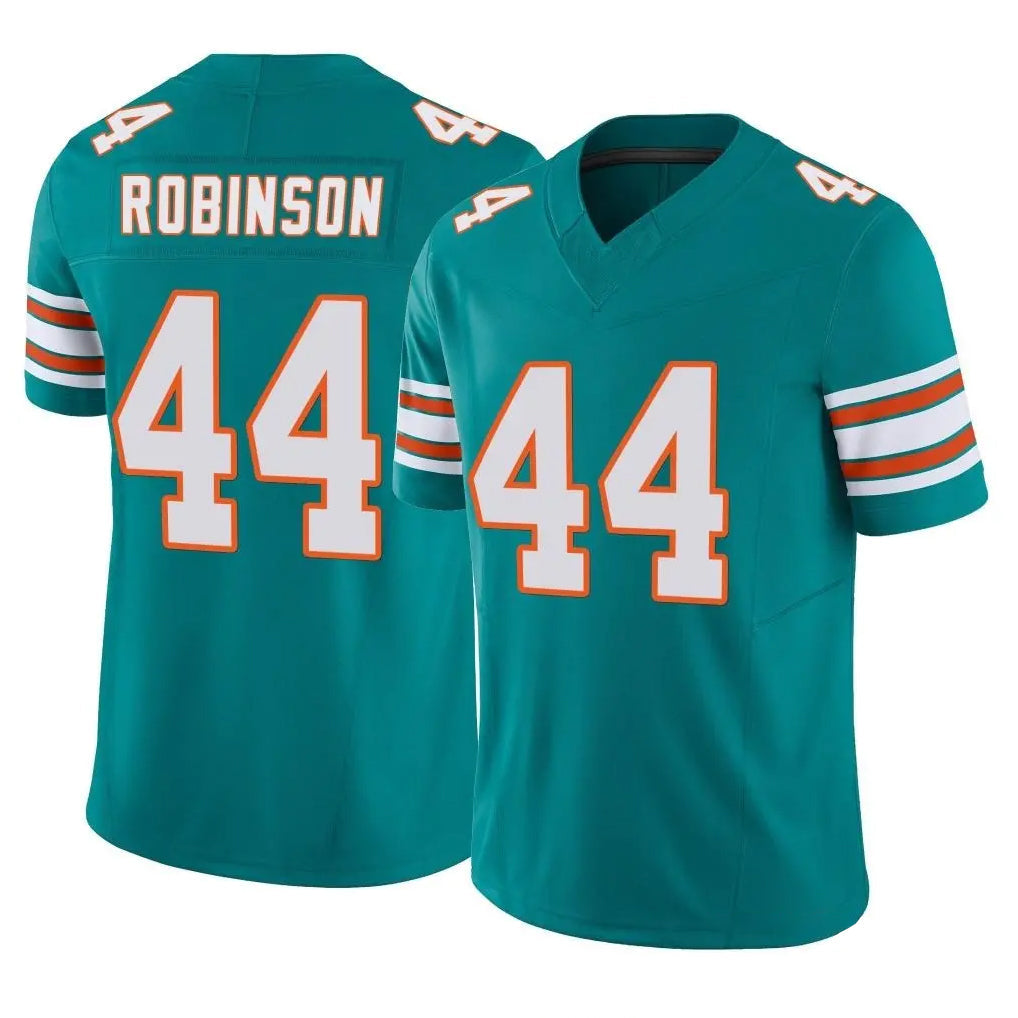 Johmsee M.Dolphins #44 Chop Robinson Player Aqua Limited Alternate Vapor F.U.S.E. Home Game Stitched Jerseys
