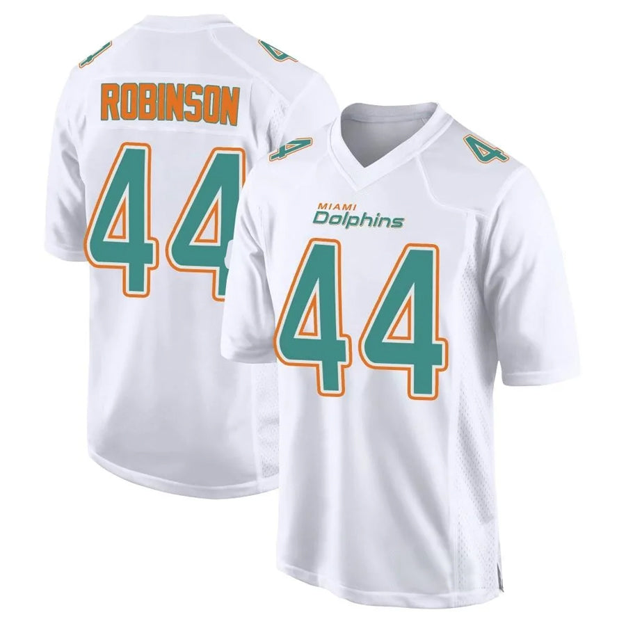 Johmsee M.Dolphins #44 Chop Robinson Player White Foshion Elite Stitched Jerseys