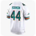 Johmsee M.Dolphins #44 Chop Robinson Player White Limited Home Game Stitched Jerseys