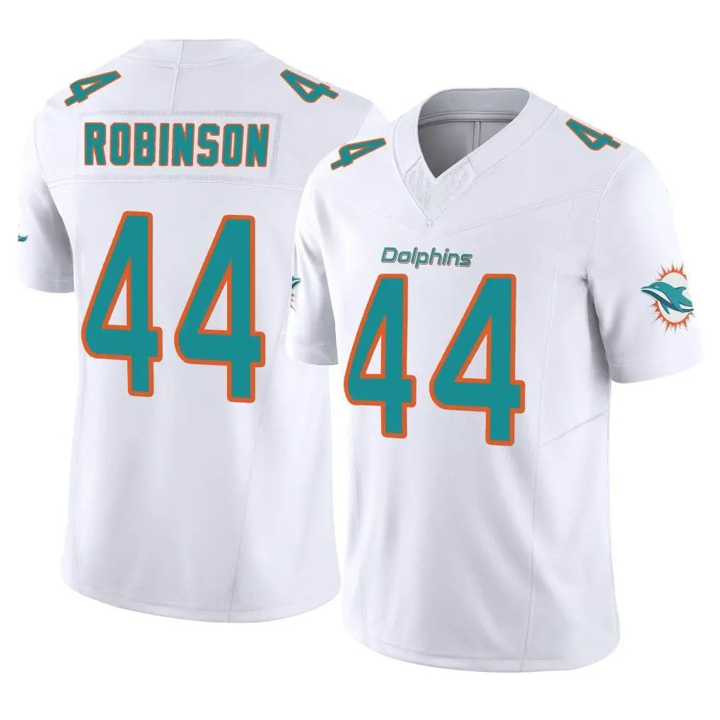 Johmsee M.Dolphins #44 Chop Robinson Player White Limited Vapor F.U.S.E. Home Game Stitched Jerseys