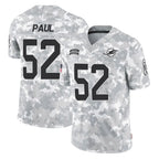 Johmsee M.Dolphins #52 Patrick Paul Player Arctic Camo Salute To Service Limited Game Stitched Jerseys