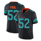 Johmsee M.Dolphins #52 Patrick Paul Player Black Limited Pitch Rivalries Collection Home Game Stitched Jerseys
