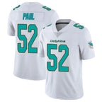 Johmsee M.Dolphins #52 Patrick Paul Player White Limited Vapor Untouchable Home Game Stitched Jerseys