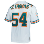 Johmsee M.Dolphins #54 Zach Thomas Mitchell & Ness White Legacy Replica Jersey Stitched Puhic