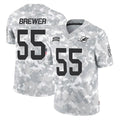 Johmsee M.Dolphins #55 Aaron Brewer Player Arctic Camo Salute To Service Limited Game Stitched Jerseys