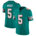 Johmsee M.Dolphins #5 Jaylen Wright Player Aqua Limited Alternate Vapor Untouchable Home Game Stitched Jerseys