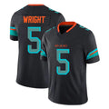 Johmsee M.Dolphins #5 Jaylen Wright Player Black Limited Pitch Rivalries Collection Home Game Stitched Jerseys