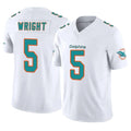 Johmsee M.Dolphins #5 Jaylen Wright Player White Limited Vapor F.U.S.E. Home Game Stitched Jerseys