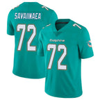 Johmsee M.Dolphins #72 Jonah Savaiinaea Player Aqua Limited Vapor Untouchable Home Game Stitched Jerseys