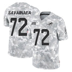 Johmsee M.Dolphins #72 Jonah Savaiinaea Player Arctic Camo Salute To Service Limited Game Stitched Jerseys