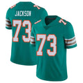 Johmsee M.Dolphins #73 Austin Jackson Player Aqua Limited Alternate Vapor Untouchable Home Game Stitched Jerseys
