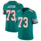 Johmsee M.Dolphins #73 Austin Jackson Player Aqua Limited Alternate Vapor Untouchable Home Game Stitched Jerseys