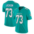 Johmsee M.Dolphins #73 Austin Jackson Player Aqua Limited Vapor Untouchable Home Game Stitched Jerseys
