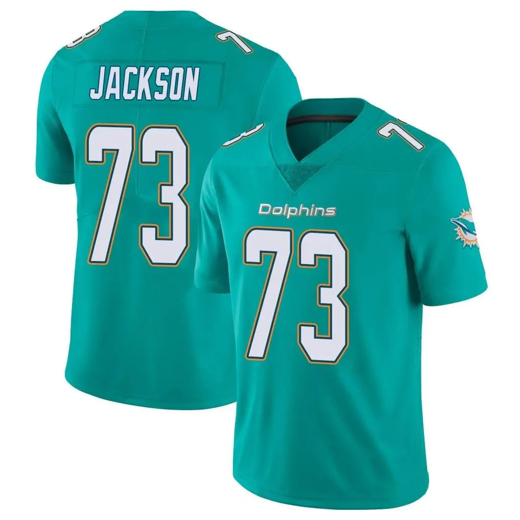 Johmsee M.Dolphins #73 Austin Jackson Player Aqua Limited Vapor Untouchable Home Game Stitched Jerseys
