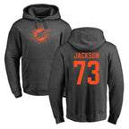 Johmsee M.Dolphins #73 Austin Jackson Player Darkgray Pullover Hoodies Limited Stitched Jerseys