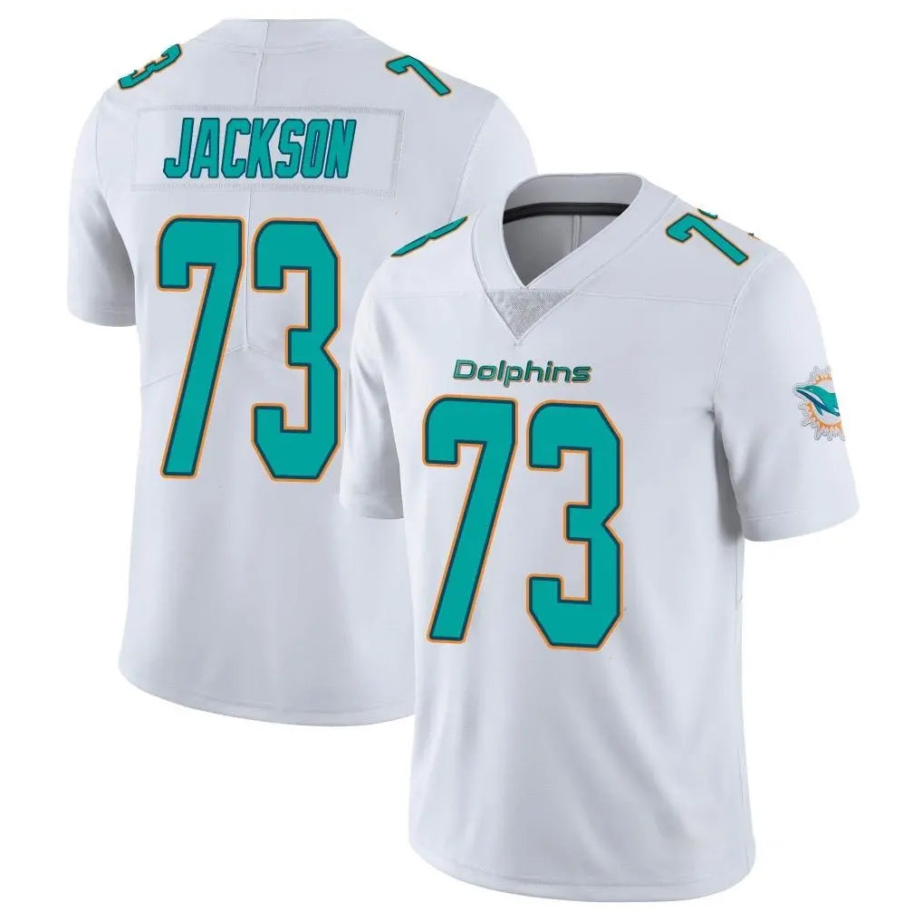 Johmsee M.Dolphins #73 Austin Jackson Player White Limited Vapor Untouchable Home Game Stitched Jerseys