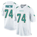 Johmsee M.Dolphins #74 Kadyn Proctor Player White Home Game Stitched Jerseys