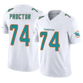 Johmsee M.Dolphins #74 Kadyn Proctor Player White Limited Vapor F.U.S.E. Home Game Stitched Jerseys