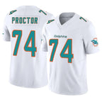 Johmsee M.Dolphins #74 Kadyn Proctor Player White Limited Vapor F.U.S.E. Home Game Stitched Jerseys