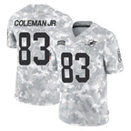 Johmsee M.Dolphins #83 Kevin Coleman Jr. Player Arctic Camo Salute To Service Limited Game Stitched Jerseys