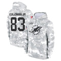 Johmsee M.Dolphins #83 Kevin Coleman Jr. Player Arctic Camo Salute to Service Hoodies Limited Game Stitched Jerseys