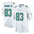 Johmsee M.Dolphins #83 Kevin Coleman Jr. Player White Home Game Stitched Jerseys