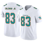 Johmsee M.Dolphins #83 Kevin Coleman Jr. Player White Limited Vapor F.U.S.E. Home Game Stitched Jerseys
