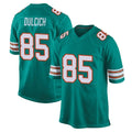 Johmsee M.Dolphins #85 Greg Dulcich Player Aqua Alternate Home Game Stitched Jerseys