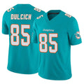 Johmsee M.Dolphins #85 Greg Dulcich Player Aqua Limited Vapor F.U.S.E. Home Game Stitched Jerseys