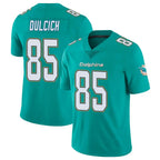 Johmsee M.Dolphins #85 Greg Dulcich Player Aqua Limited Vapor Untouchable Home Game Stitched Jerseys