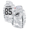 Johmsee M.Dolphins #85 Greg Dulcich Player Arctic Camo Salute to Service Hoodies Limited Game Stitched Jerseys