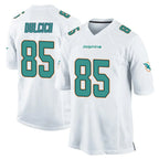Johmsee M.Dolphins #85 Greg Dulcich Player White Home Game Stitched Jerseys