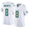 Johmsee M.Dolphins #8 JuJu Brents Player White Limited Vapor F.U.S.E. Home Game Stitched Jerseys