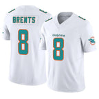 Johmsee M.Dolphins #8 JuJu Brents Player White Limited Vapor F.U.S.E. Home Game Stitched Jerseys