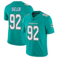 Johmsee M.Dolphins #92 Zach Sieler Player Aqua Limited Vapor Untouchable Home Game Stitched Jerseys