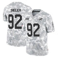 Johmsee M.Dolphins #92 Zach Sieler Player Arctic Camo Salute To Service Limited Game Stitched Jerseys