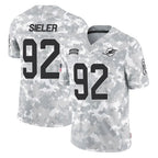 Johmsee M.Dolphins #92 Zach Sieler Player Arctic Camo Salute To Service Limited Game Stitched Jerseys