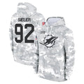Johmsee M.Dolphins #92 Zach Sieler Player Arctic Camo Salute to Service Hoodies Limited Game Stitched Jerseys
